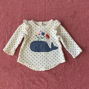 Gap Whale Sweater/Top 3-6 months